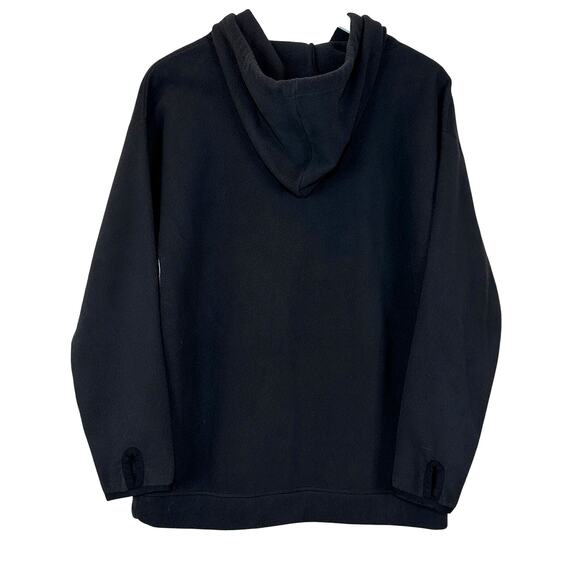 Zella Fleece Hoodie Black with Thumbholes Women XS NWT After Workout - Picture 3 of 12